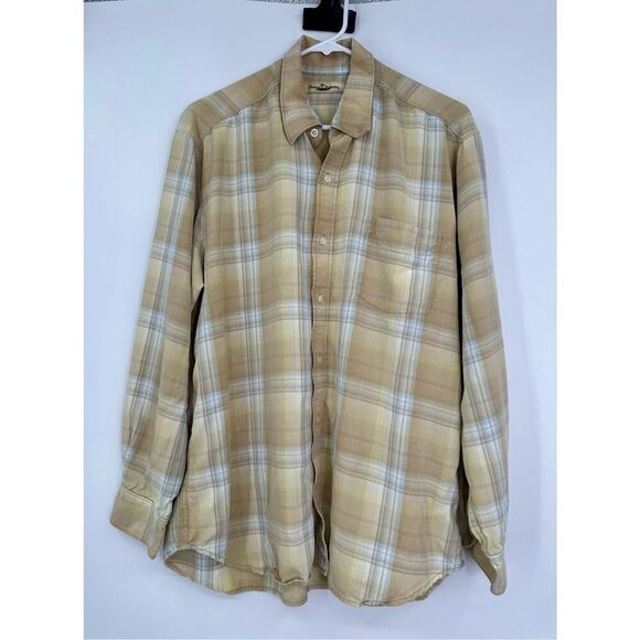 Tommy Bahama men’s size L long sleeve Button down shirt Tencel - Picture 2 of 15